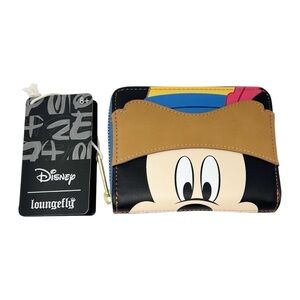 Loungefly Disney Three Musketeers Mickey Mouse Zip Wallet